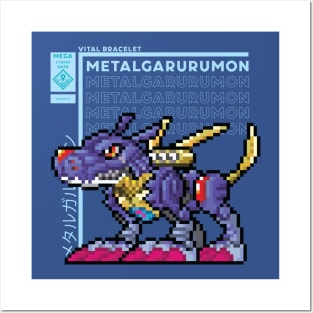 digimon vb metalgarurumon Posters and Art